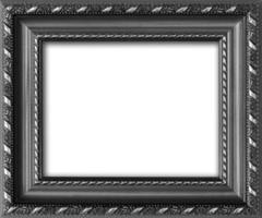 marco de imagen vacío con un lugar libre dentro, aislado en blanco foto
