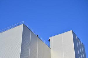 Siding on industrial high-rise building photo