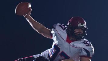 American football players in action photo