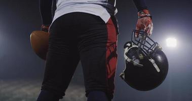 Portrait Of Focused American Football Player photo