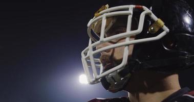 Closeup Portrait Of American Football Player photo