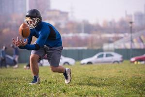 american football team in action photo