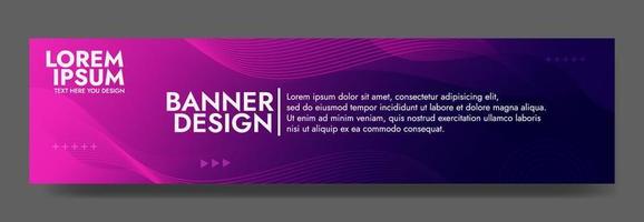 Abstract Violet Fluid Wave Banner Template vector