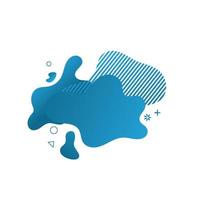 Abstract liquid shape Fluid design vector