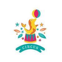 ilustración de diseño de vector de elemento de circo