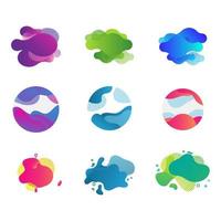 Abstract liquid shape Fluid design vector