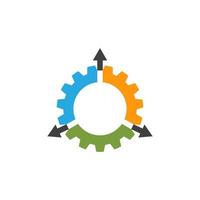 Gear vector icon illustration design