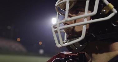 Closeup Portrait Of American Football Player photo