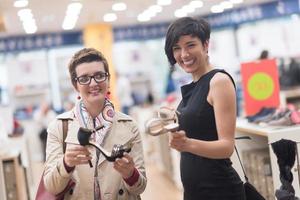 best friend shopping in big mall photo