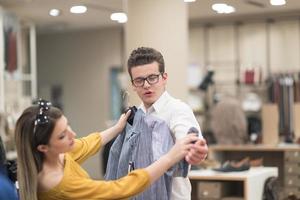 couple in  Clothing Store photo