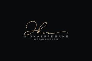 Initial JK Letter Signature Logo Template elegant design logo Sign Symbol template vector icon