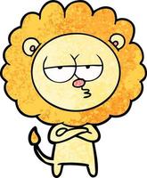 Vector lion character in cartoon style