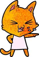 Vector cat character in cartoon style
