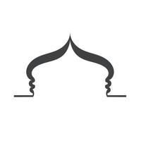 Mosque Window Vector Icon