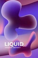 gradiente fondo abstracto vertical líquido colorido fluido vector