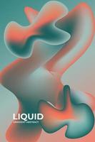 gradient background abstract vertical liquid colorful template vector