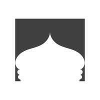 Mosque Window Vector Icon