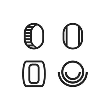 Set of Logo Designs Starting With the Letter O, Suitable for People's Names or Business Names vector