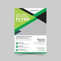 Modern And Corporate Business Flyer Design Template vector