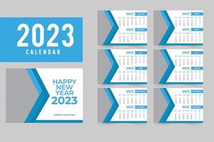 Desk Calendar 2023 template design vector