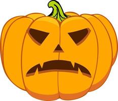 pumpkin emotions for halloween vector