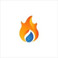 Hot flame fire vector icon illustration