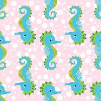 Seamless pattern with detailed transparent jellyfish. Childish seamless pattern with cute hand drawn fishes and jellyfishes in doodle style. Trendy nursery background vector