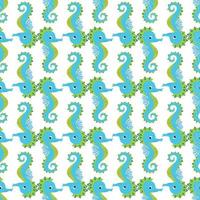 Seamless pattern with detailed transparent jellyfish. Childish seamless pattern with cute hand drawn fishes and jellyfishes in doodle style. Trendy nursery background vector