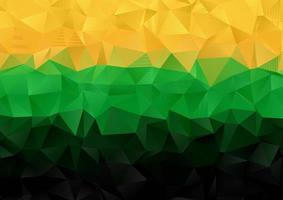 green gold and black low poly design vector