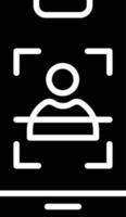 Face Scan Vector Icon Design Illustration