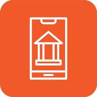 Mobile Banking Vector Icon Design Illustration