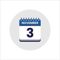 Calendar date icon. day of the month icon. Event schedule date. Appointment time. Planner agenda, calendar month november schedule and Time planner. Day reminder. Vector ICON