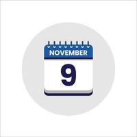 Calendar date icon. day of the month icon. Event schedule date. Appointment time. Planner agenda, calendar month november schedule and Time planner. Day reminder. Vector ICON