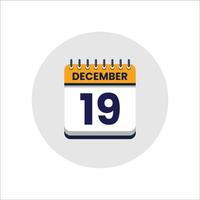 icono de fecha del calendario. icono del día del mes. fecha del programa del evento. hora de la cita. agenda del planificador, calendario del mes calendario de diciembre y planificador de tiempo. recordatorio del día. icono de vectores