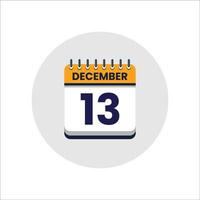 icono de fecha del calendario. icono del día del mes. fecha del programa del evento. hora de la cita. agenda del planificador, calendario del mes calendario de diciembre y planificador de tiempo. recordatorio del día. icono de vectores