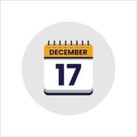 icono de fecha del calendario. icono del día del mes. fecha del programa del evento. hora de la cita. agenda del planificador, calendario del mes calendario de diciembre y planificador de tiempo. recordatorio del día. icono de vectores