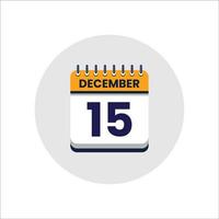 icono de fecha del calendario. icono del día del mes. fecha del programa del evento. hora de la cita. agenda del planificador, calendario del mes calendario de diciembre y planificador de tiempo. recordatorio del día. icono de vectores