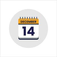 icono de fecha del calendario. icono del día del mes. fecha del programa del evento. hora de la cita. agenda del planificador, calendario del mes calendario de diciembre y planificador de tiempo. recordatorio del día. icono de vectores