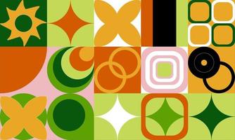 Geometry pattern with simple shape vector