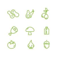 Vegan element Vector icon design illustration