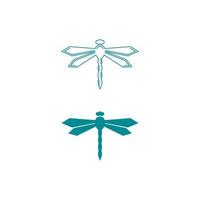 Dragonfly illustration icon vector