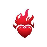 Hot flame fire vector icon illustration