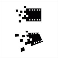 Ilustración de vector de icono de película abstracta