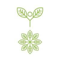 Vegan element Vector icon design illustration