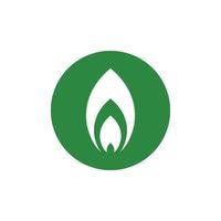 Logos of green Tree leaf ecology nature element vector