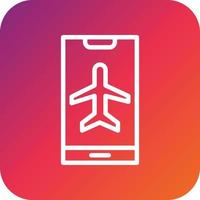 Airplane Mode Vector Icon Design Illustration