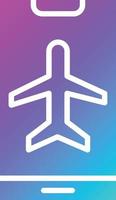 Airplane Mode Vector Icon Design Illustration