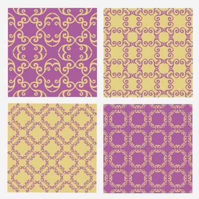 vector set  floral pattern  decorative ornament