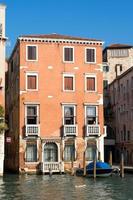 Venice, Italy, 2014. Colurful building in Venice photo