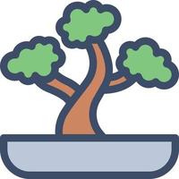 bonsai vector illustration on a background.Premium quality symbols.vector icons for concept and graphic design.